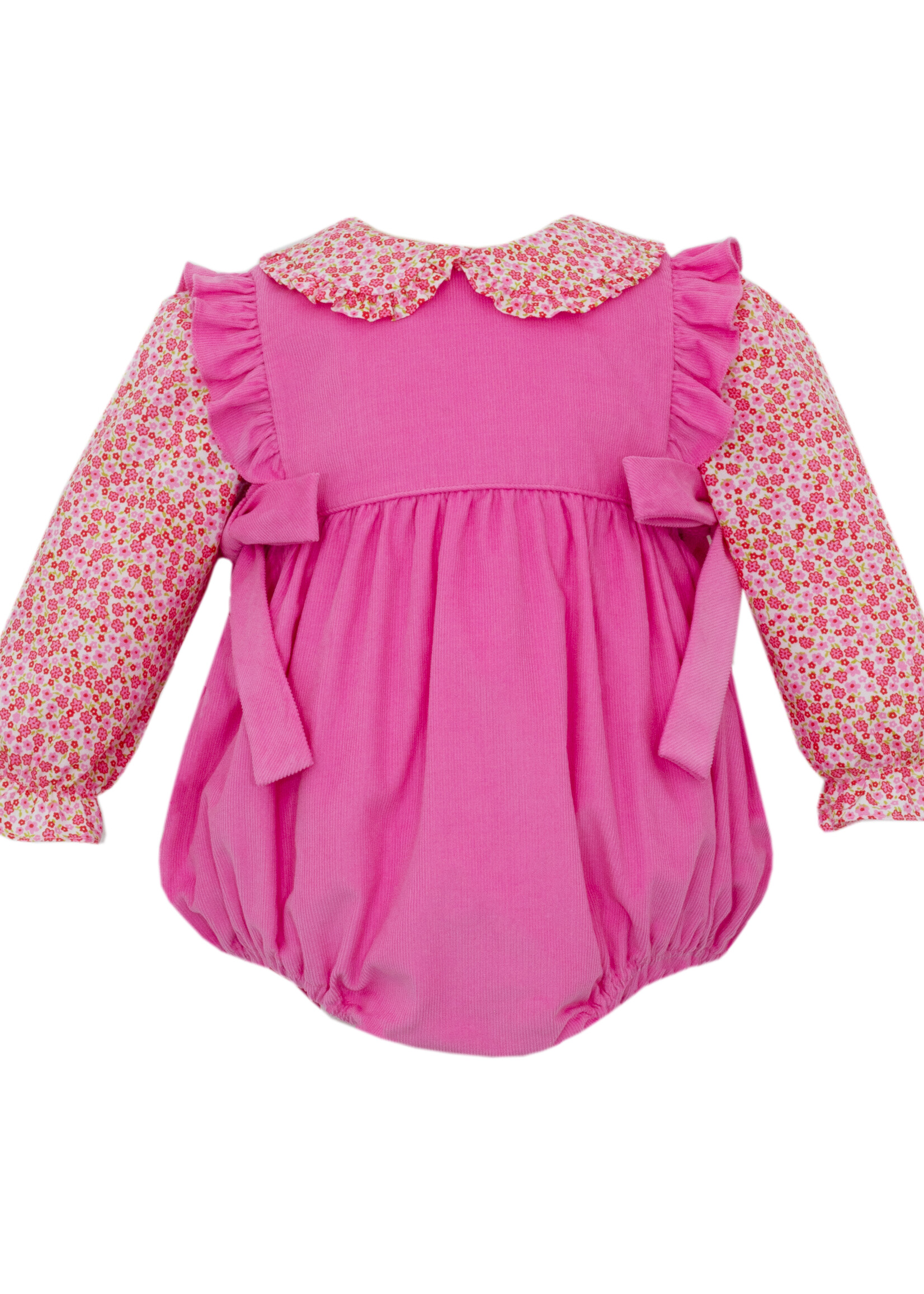 Petit Bebe Rose Pink Corduroy Bubble