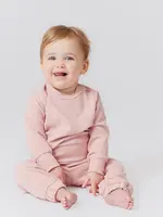 Pink Chicken baby cordy set - light pink