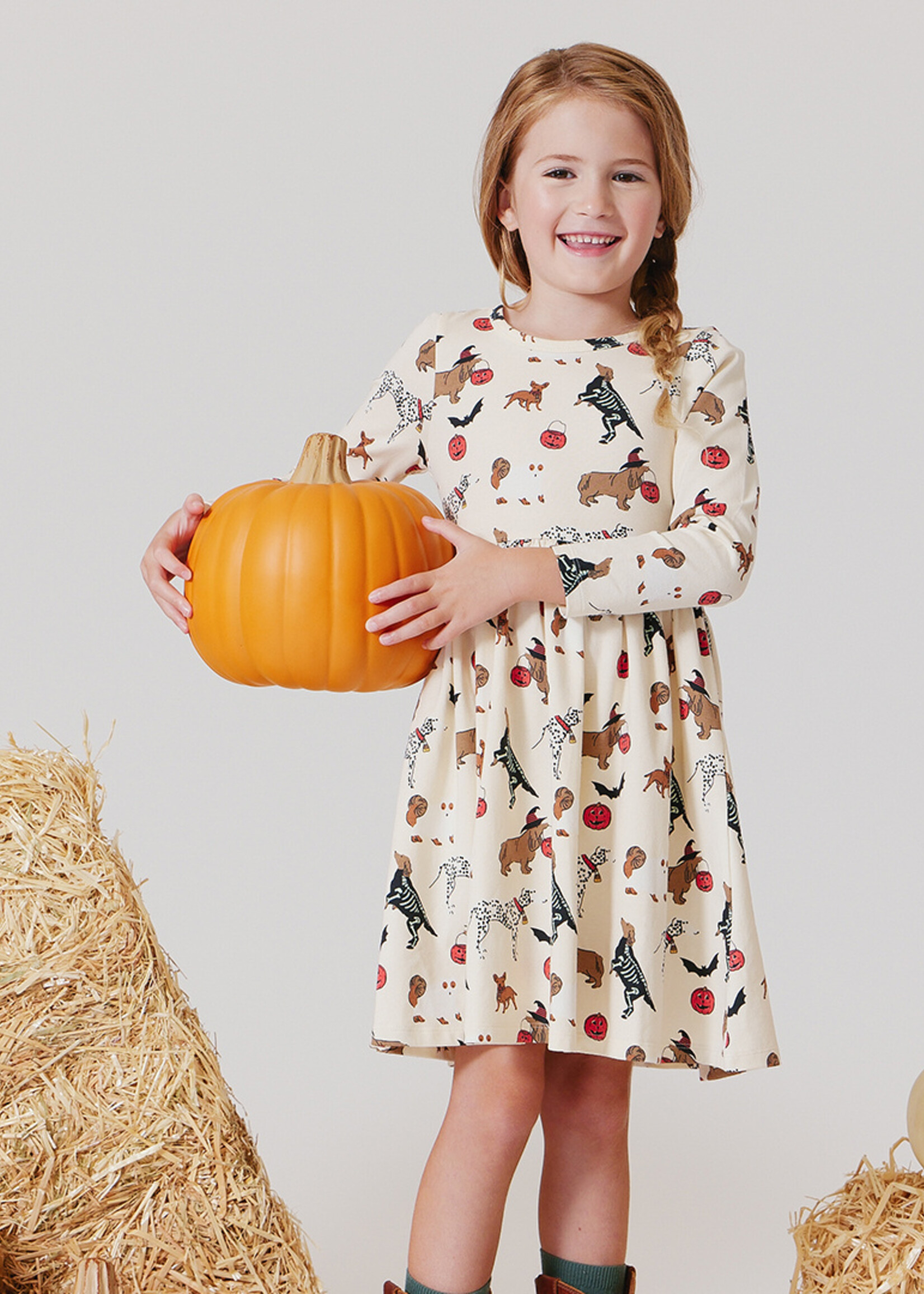 Pink Chicken Girls Organic Long Sleeve Steph Dress