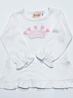 Luigi Kids Girls T-Shirt L/S Crown w/Hearts