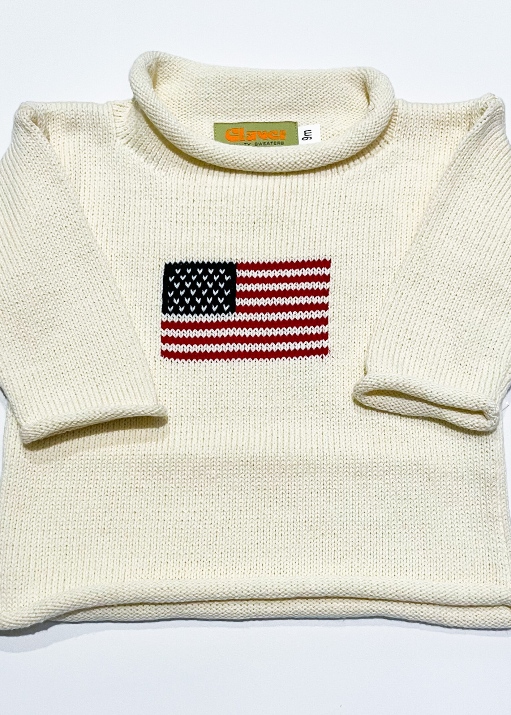 Luigi Kids Roll Neck Sweater Antique Flag