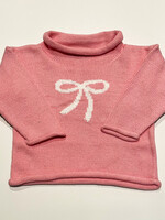 Luigi Kids Roll Neck Sweater Bow