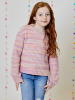 Design History L/S TOP PINK LILAC COMBO