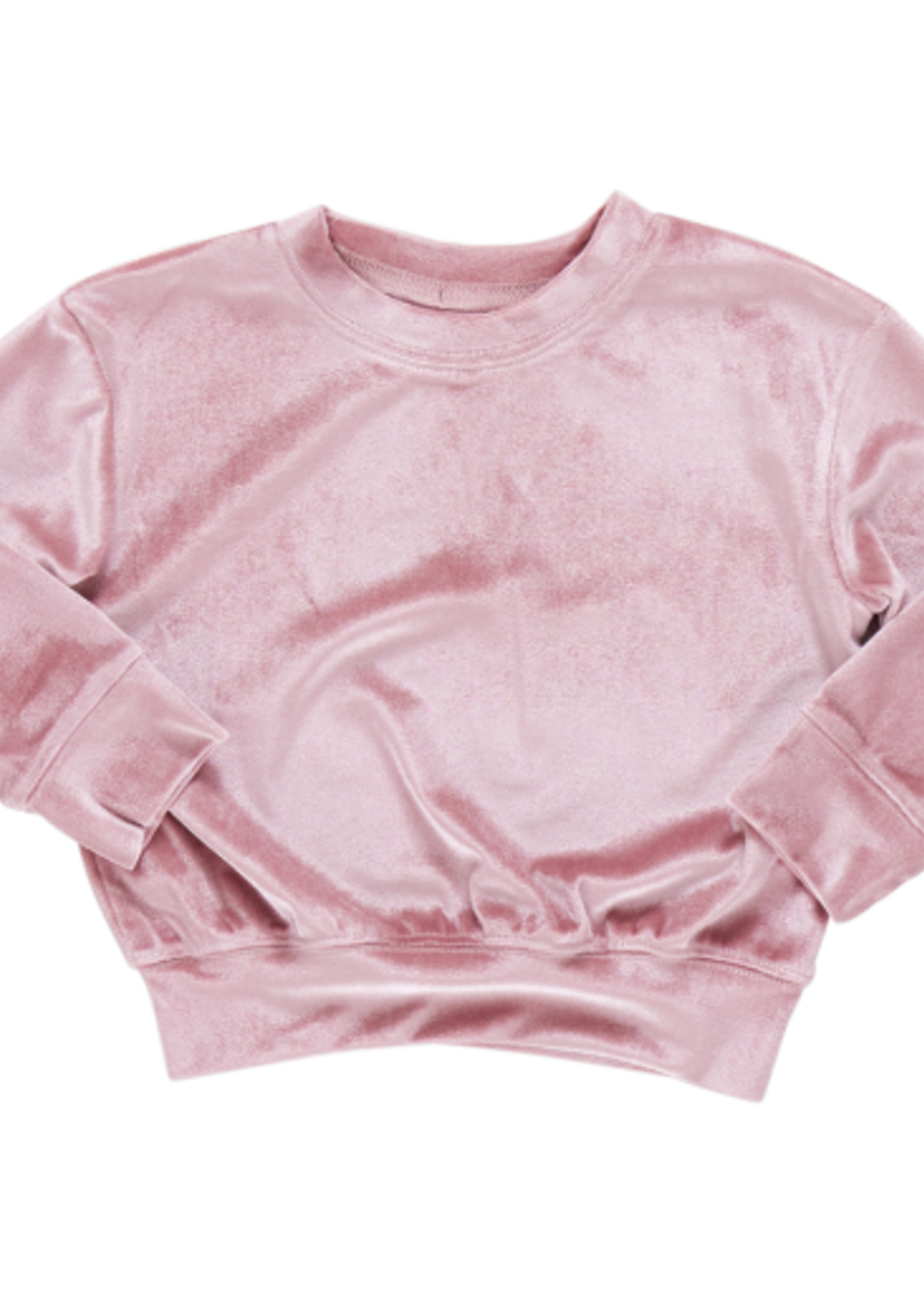 Pink Chicken girls velour sweatshirt