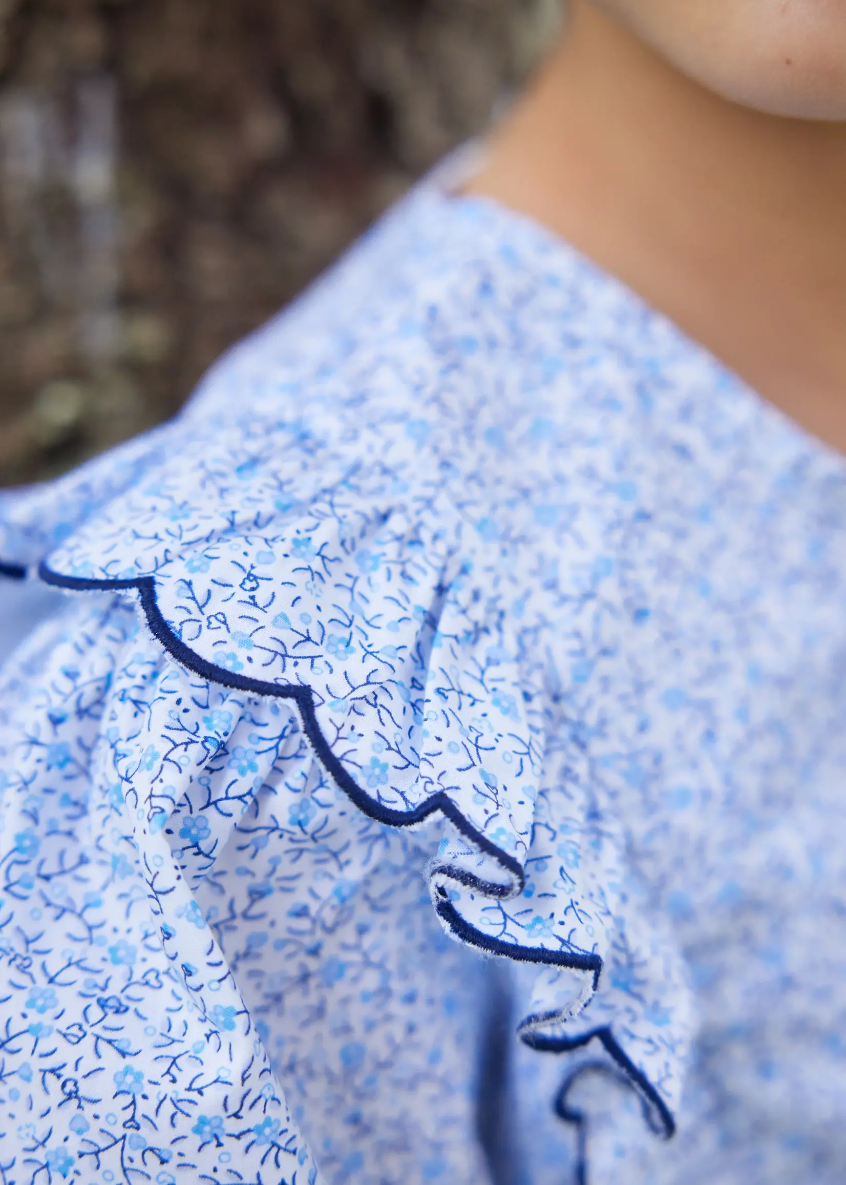 Little English Flutter Blouse