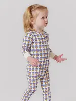 Pink Chicken baby organic romper