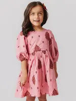 Pink Chicken girls brooke dress - indian stamp embroidery