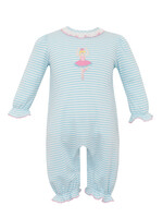Claire and Charlie BALLERINAS -girl's long romper L/S
