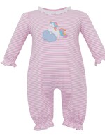 Claire and Charlie UNICORN- girl's long romper L/S