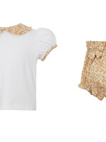 Petit Bebe Liberty print girl's bloomer set S/S