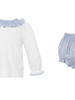 Petit Bebe Liberty print girl's bloomer set L/S