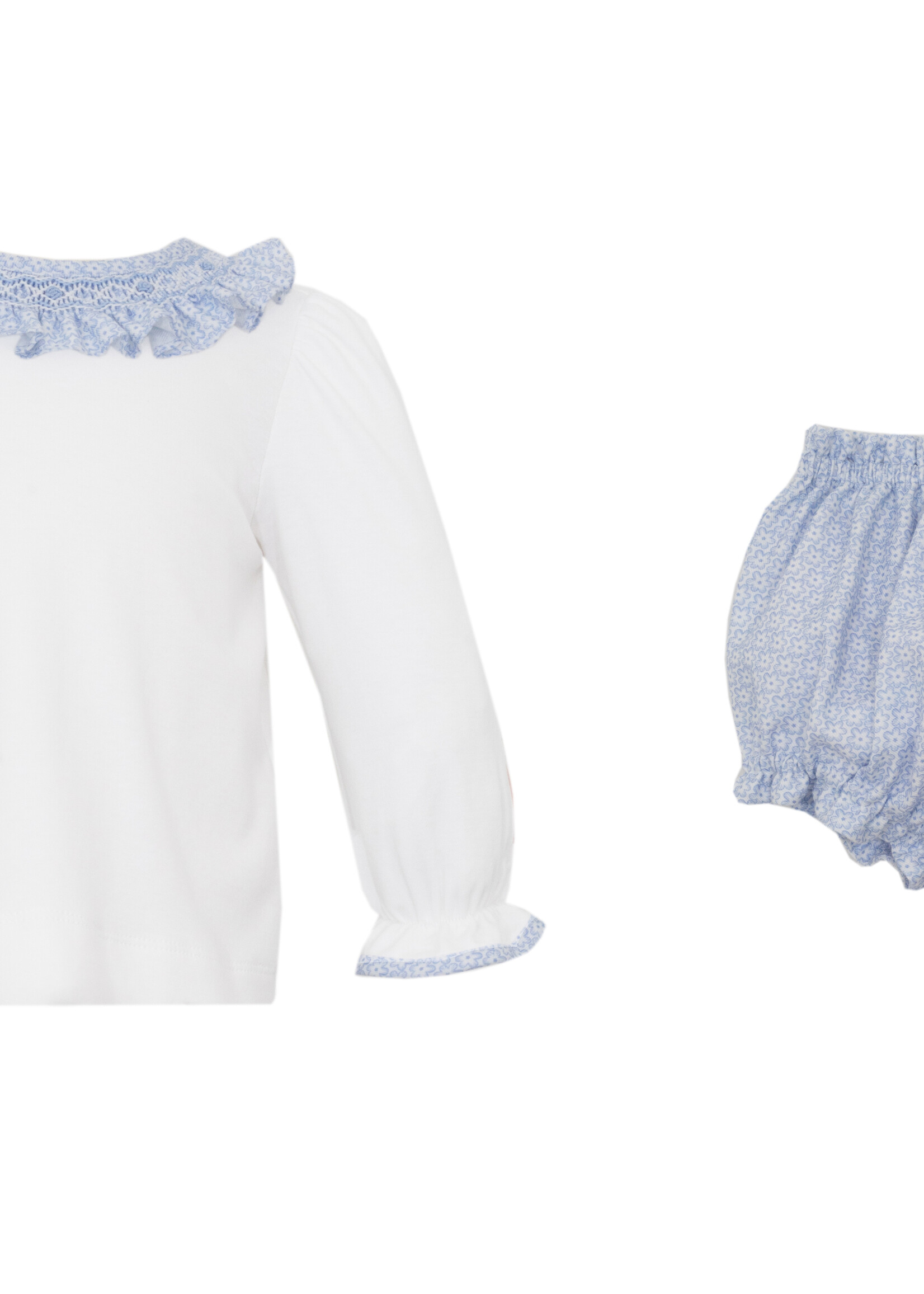 Petit Bebe Liberty print girl's bloomer set L/S