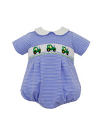 Petit Bebe TRACTOR- stripe boy's short bubble