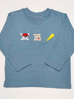 Luigi Kids Boys L/S T-Shirt 3 Pirate Icons