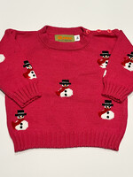 Luigi Kids Crew Sweater Snowman w/ Scarves