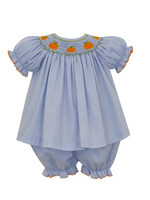Petit Bebe PUMPKINS GIRLS bishop bloomer set S/S