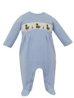 Petit Bebe MALLARD DUCK boy's long footie