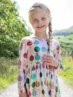 Pink Chicken girls lame steph dress - ornaments