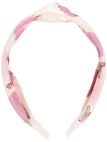 Pink Chicken girls lame holly headband - ornaments