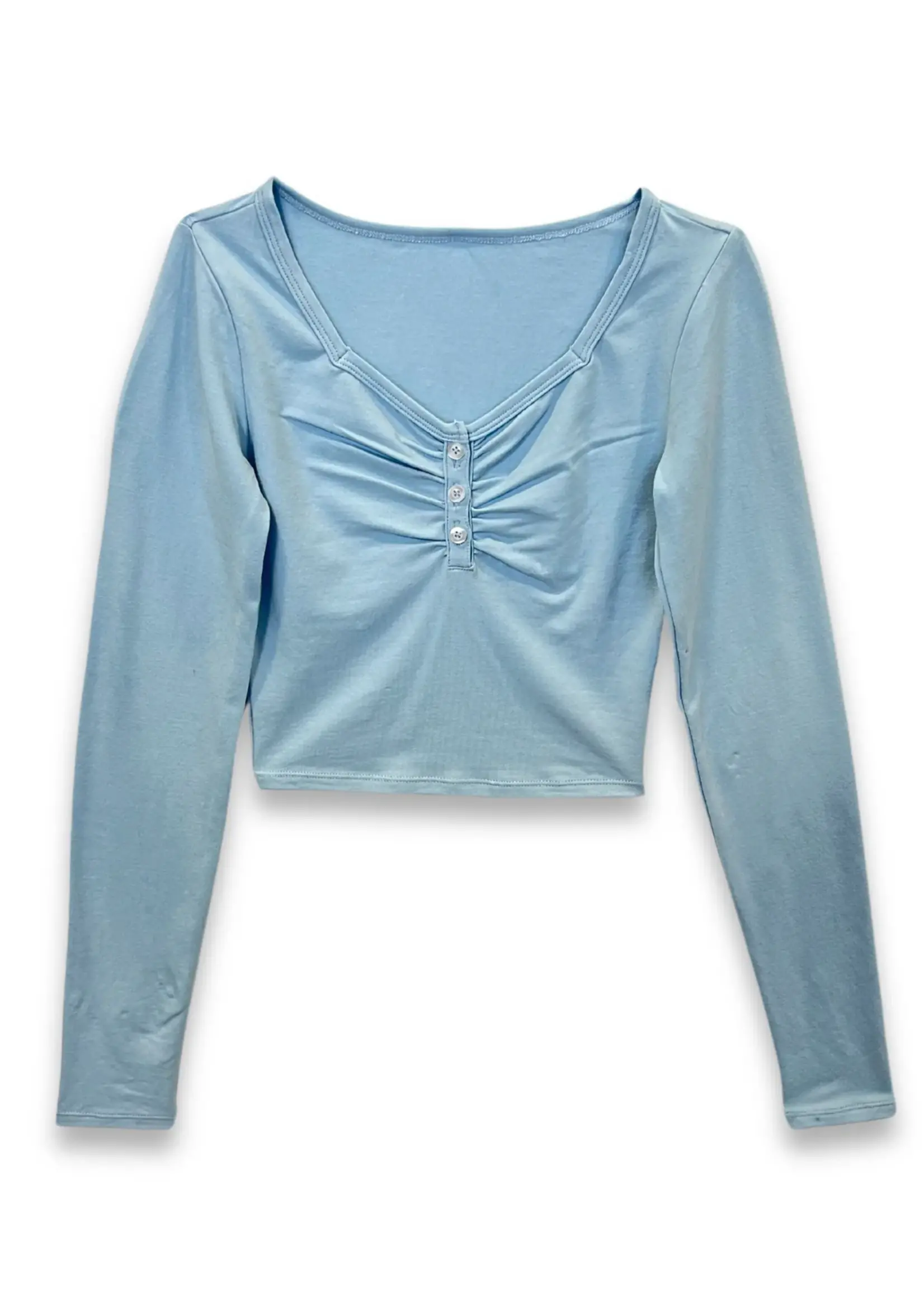 Katie J NYC KEELY LONG SLEEVE BABYDOLL TOP