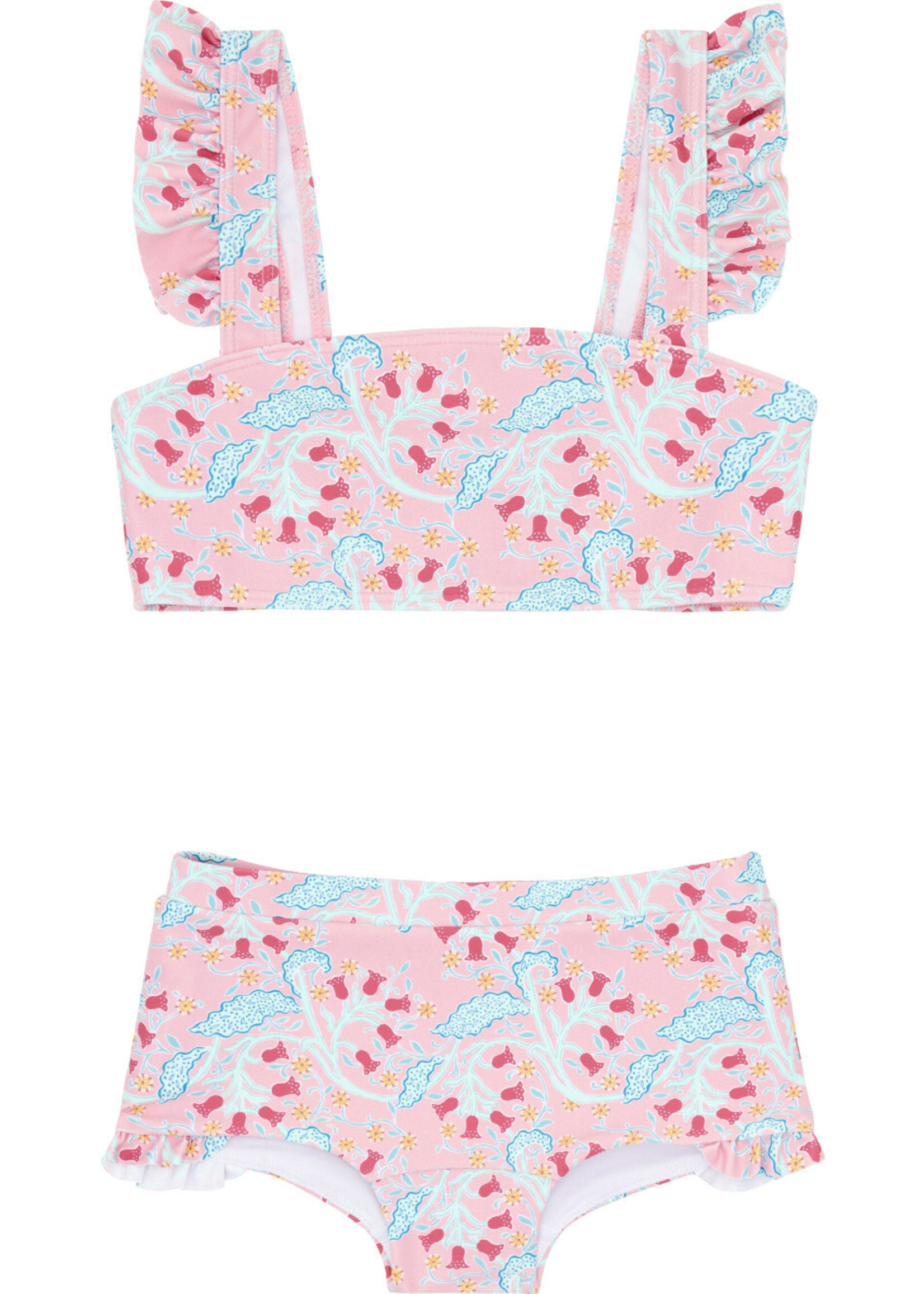 Minnow girls bluebells bandeau bikini and swim shorts