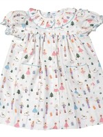 Lulu Bebe Kinley Nutcracker Button Front Dress