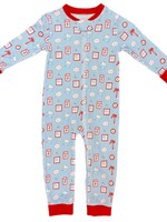 James and Lottie Boys One Piece Zip Up Jammies