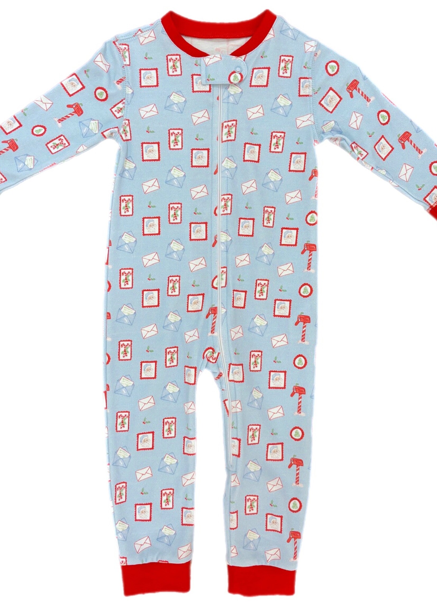 James and Lottie Boys One Piece Zip Up Jammies