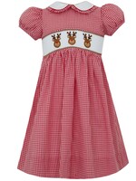 Anavini REINDEER FACE GIRL ́S- dress S/S