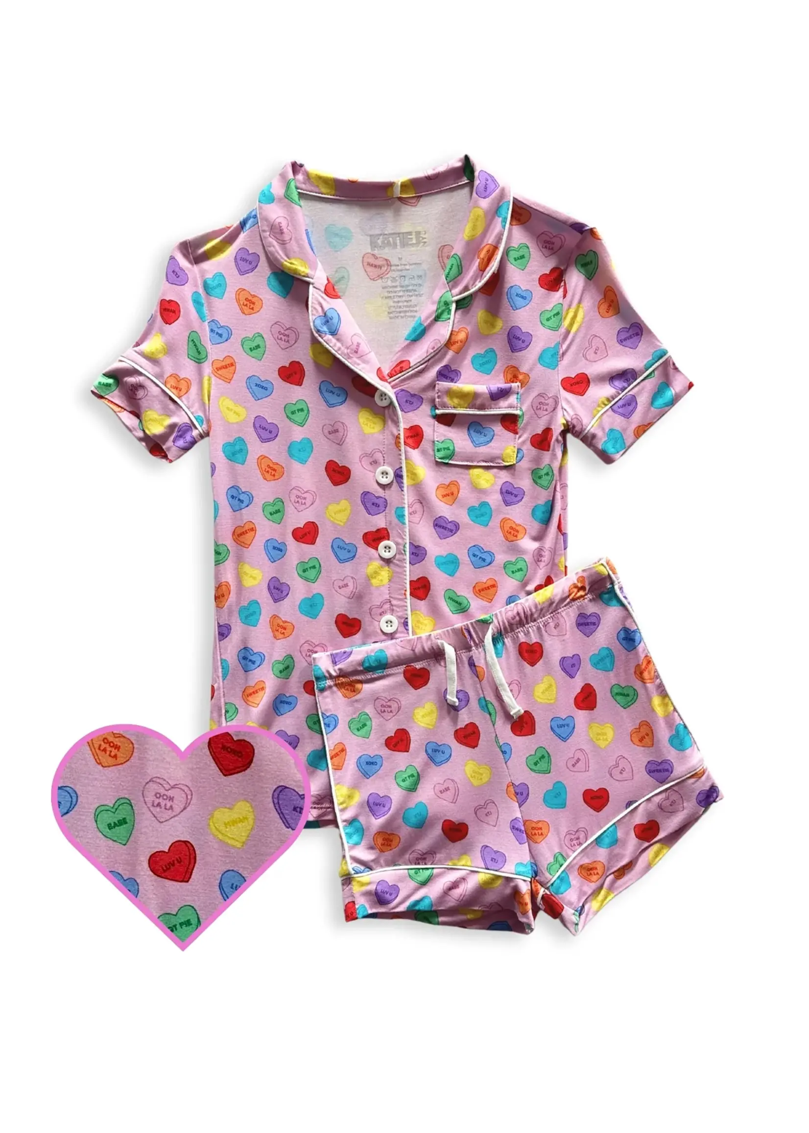 Katie J NYC TWEEN LYNN SHORTS LOUNGE SET
