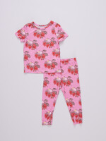 Pink Chicken kids bamboo pj set