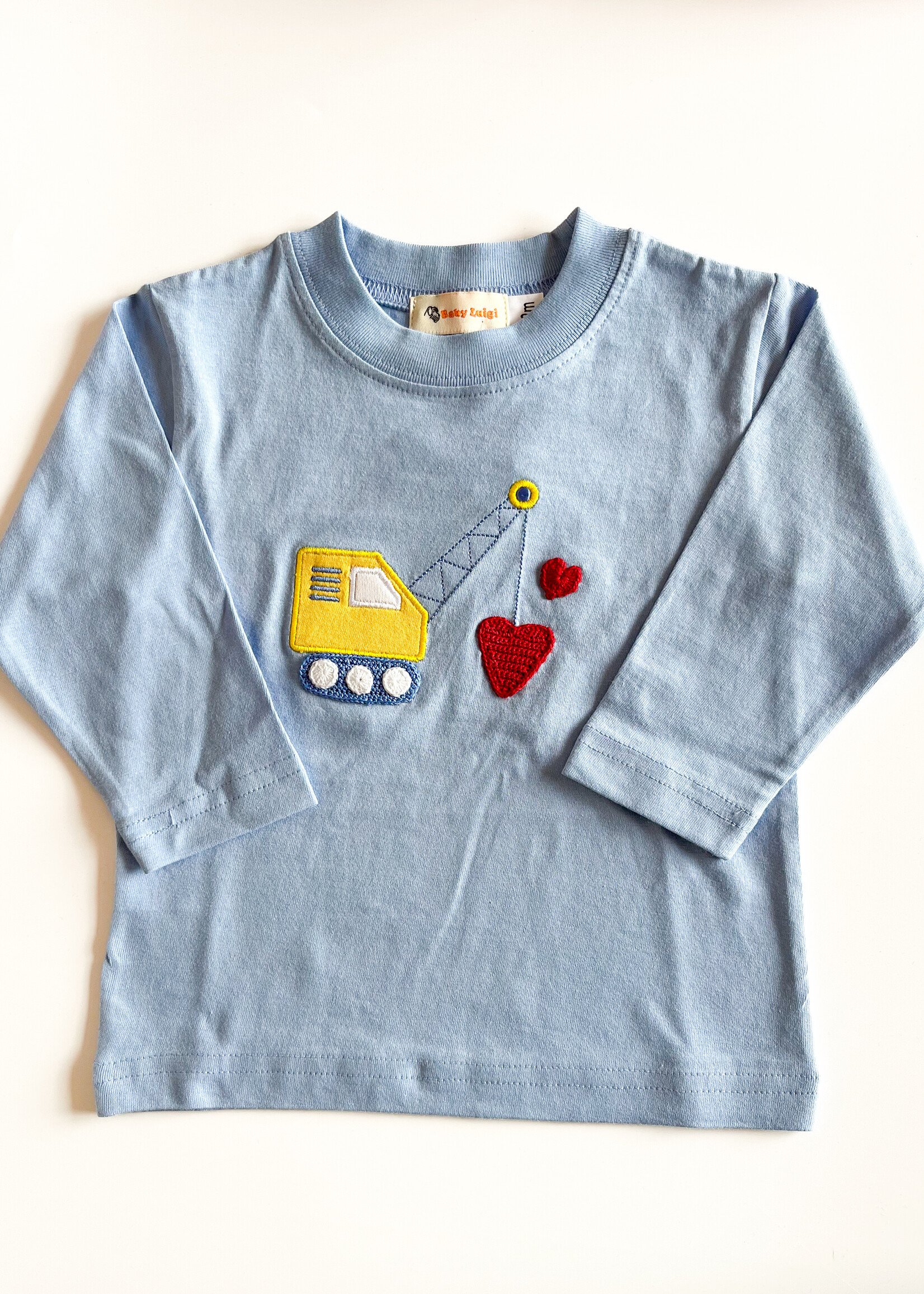 Luigi Kids L/S Shirt Crane w/ Hearts