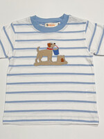 Luigi Kids Boys Stripe S/S Dog w/ Pail