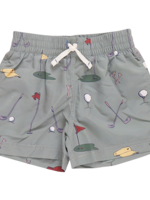 Pink Chicken baby boys swim trunk
