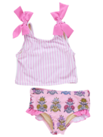 Pink Chicken girls shelly tankini -