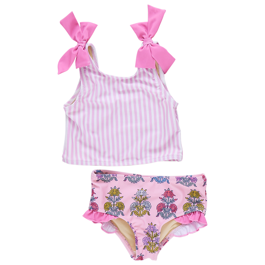 Pink Chicken girls shelly tankini From Marfa