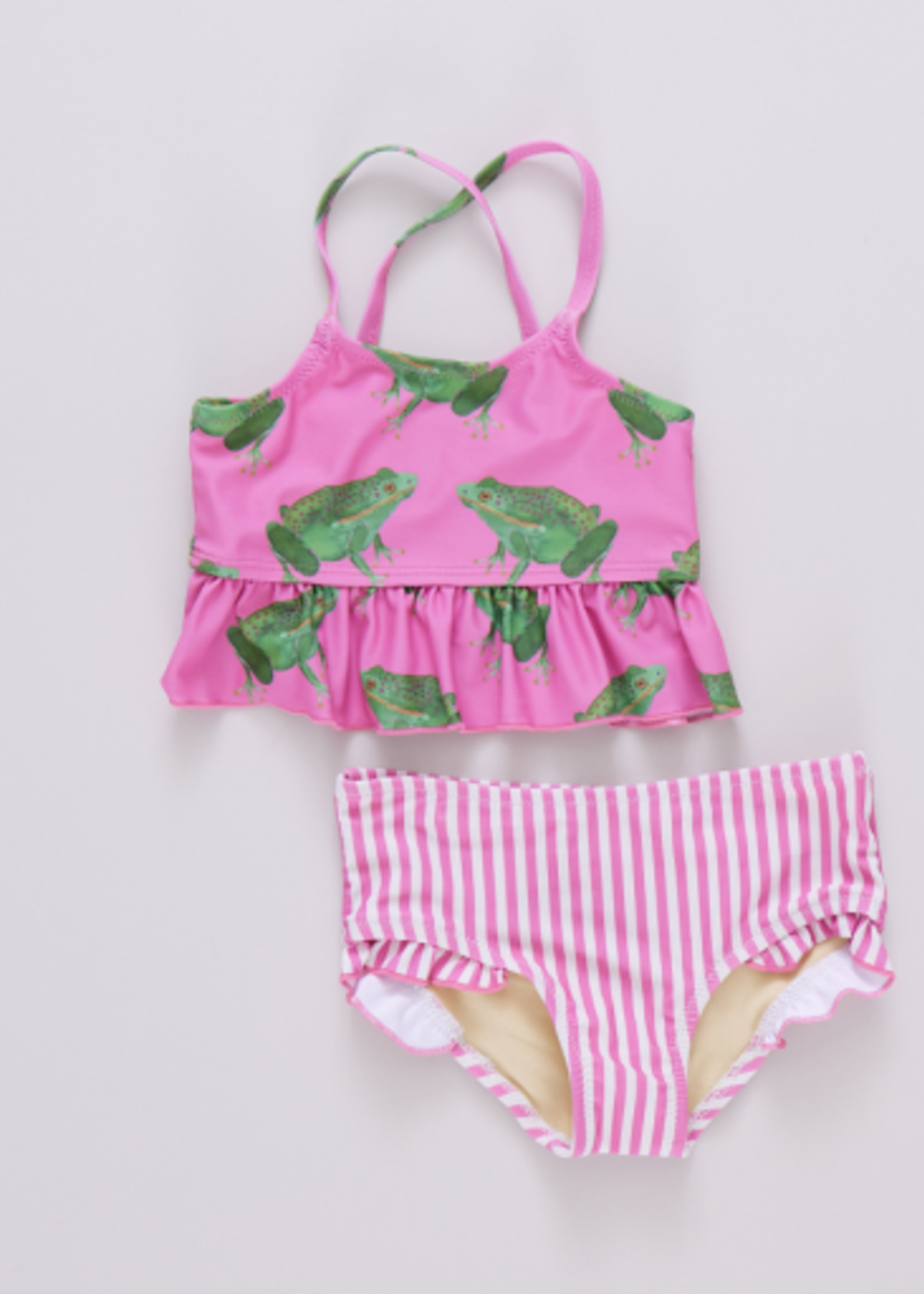 Pink Chicken girls joy tankini