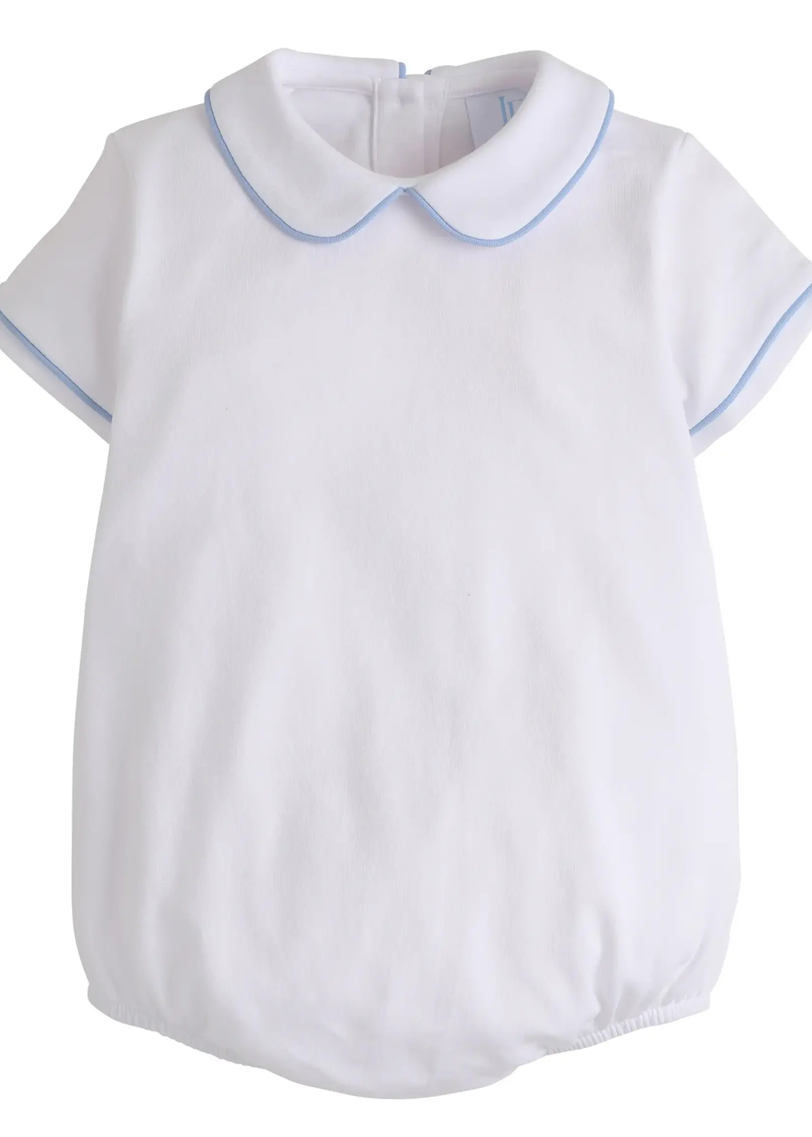 Little English | BISBY Piped Peter Pan Bubble - Light Blue
