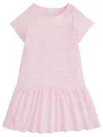 Little English | BISBY Kari T-Shirt Dress - Light Pink Stripe