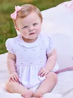 Little English | BISBY Smocked Claiborne Bubble - Rosebuds