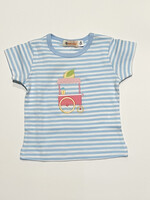 Luigi Kids Girls Stripe T-Shirt Lemonade Cart