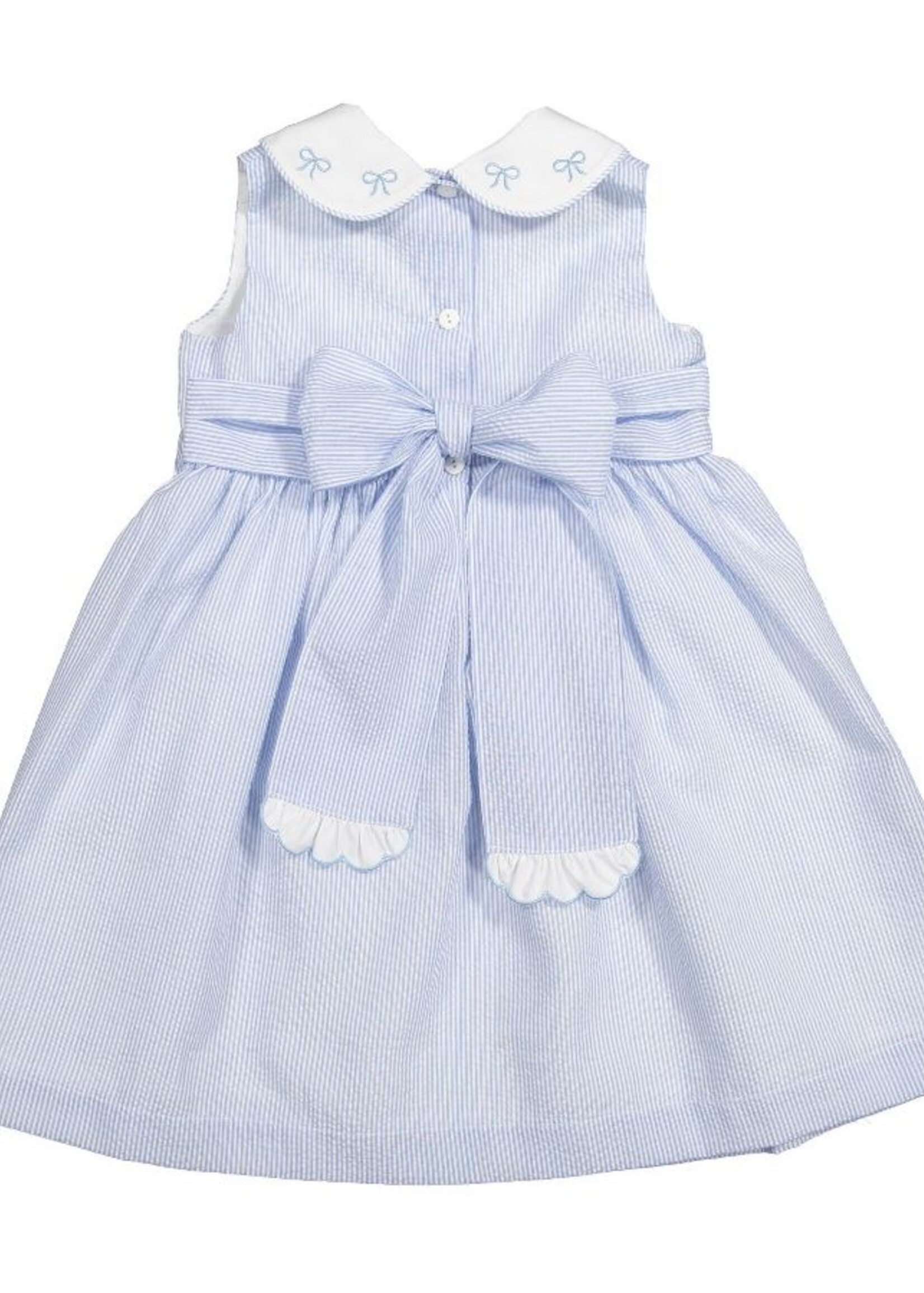 Sal & Pimenta Blue Seersucker Dress