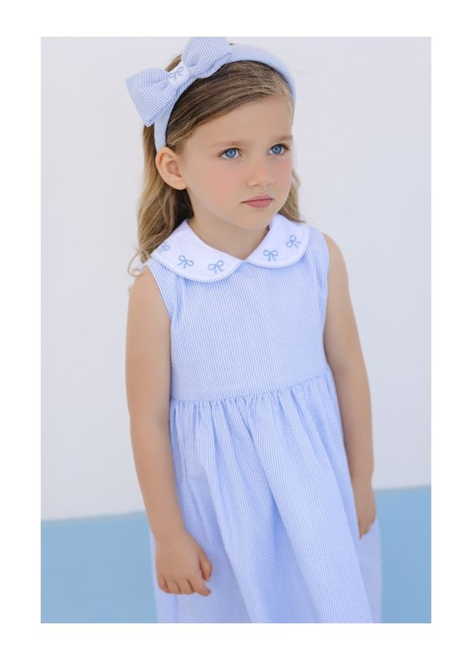 Sal & Pimenta Blue Seersucker Dress