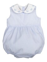 Sal & Pimenta Blue Seersucker Romper