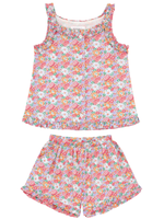 Minnow girls ruffle tank and short set