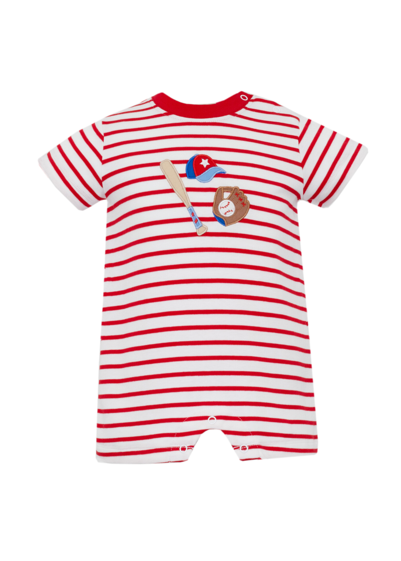 Claire and Charlie BASEBALL - Boy's short romper
