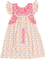 Six Honeybees Flutter Sleeve Dress w/ Ruffle