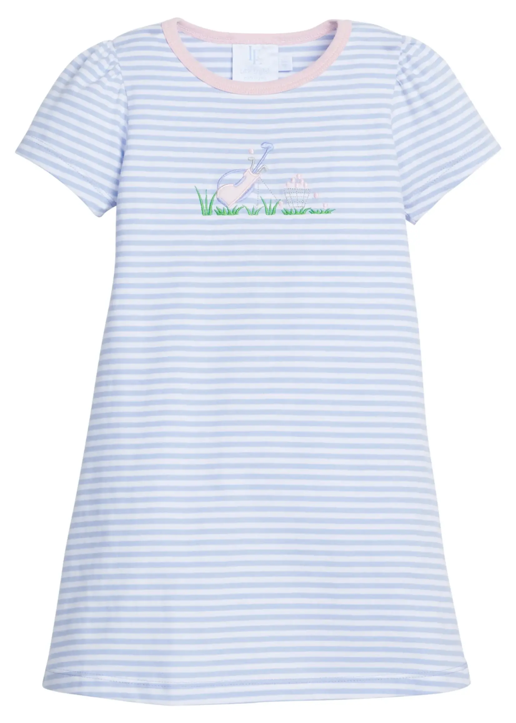 Little English Applique T-Shirt Dress