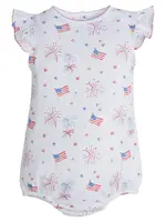 Little English Printed Angel Sleeve Bubble