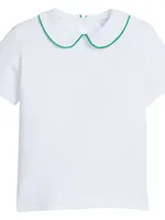 Little English Piped Peter Pan Short Sleeve